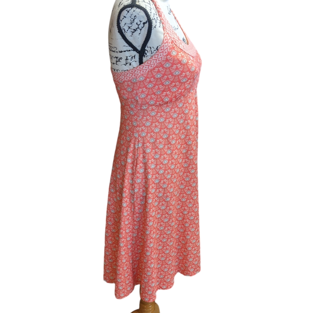 Prana Cali Summer Peach Botanica Tank Dress Size Small - Picture 2 of 12
